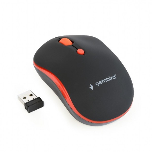 Gembird MUSW-4B-03-R Wireless Mouse black/red