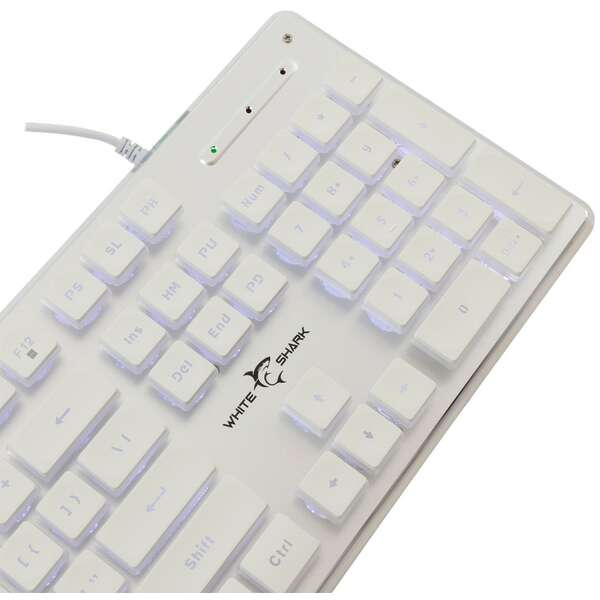 White Shark GK-003141 Tachi bela USB gejmerska tastatura